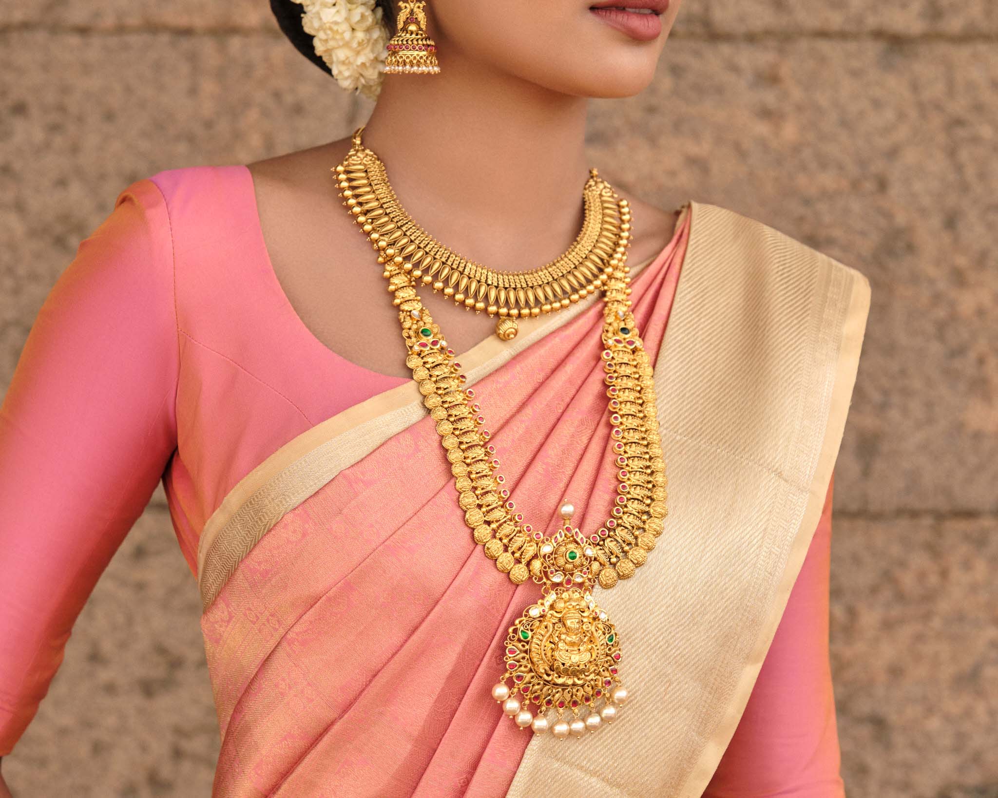 Gold Necklace Set Vummidi Bangaru Jewellers Online Shopping Buy - Main Image